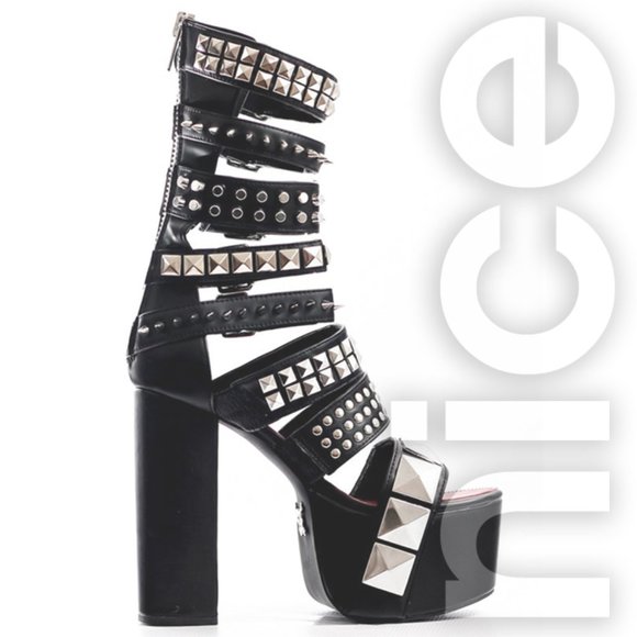 CHARLA TEDRICK SID PLATFORM BOOT BLACK - Picture 2 of 6